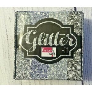 Fantasy Nails Glitter Silver Collection Acrylic Powder Nail Art‎ Color Kit
